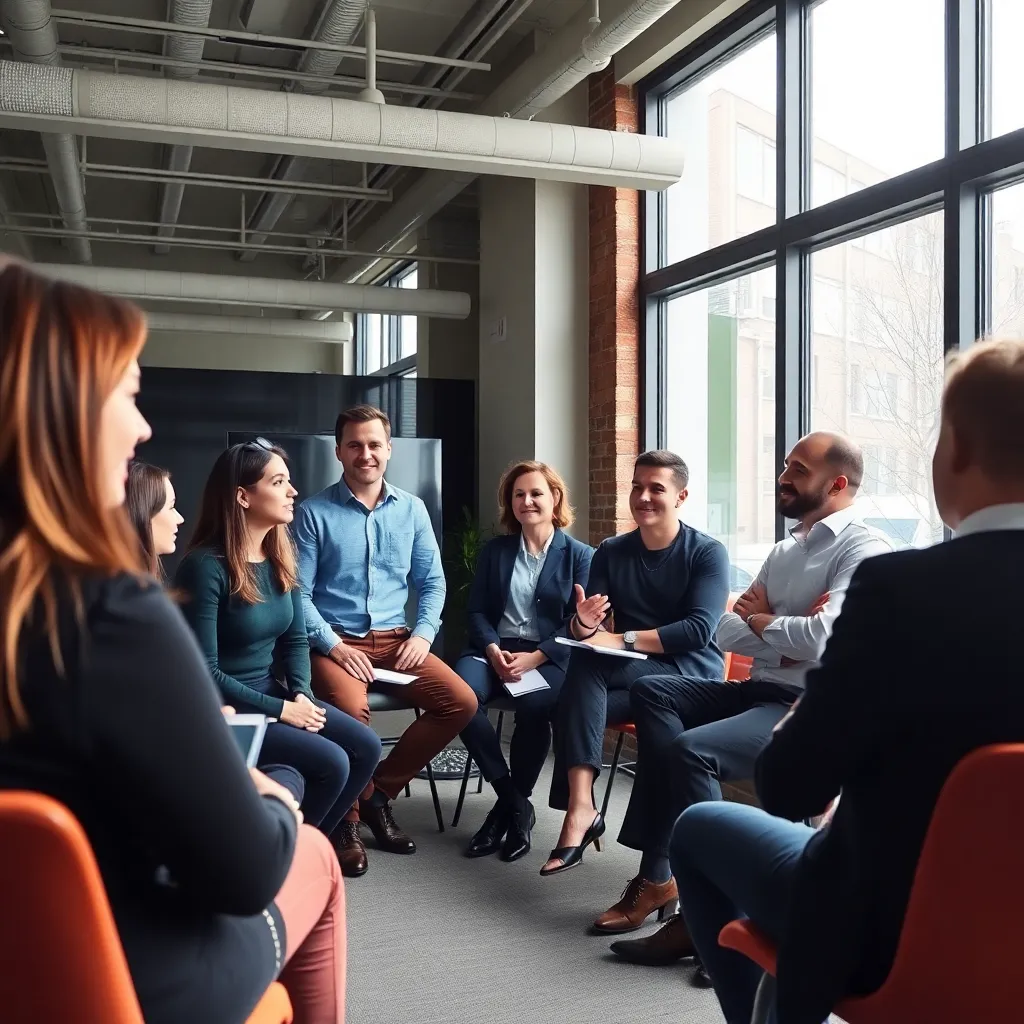 Professionals in een modern Nederlands kantoor die samenwerken aan data-analyse projecten