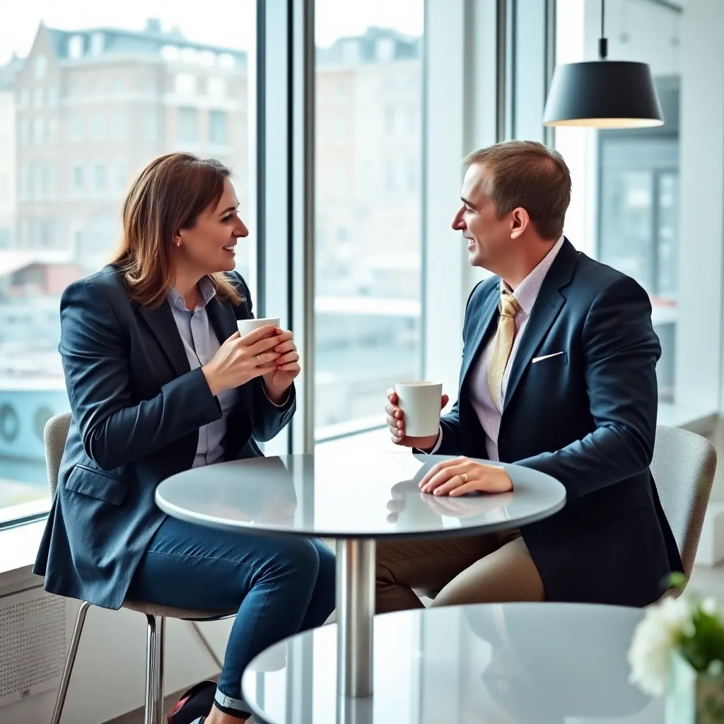 Professionele vrouw die aan haar laptop werkt tijdens een training