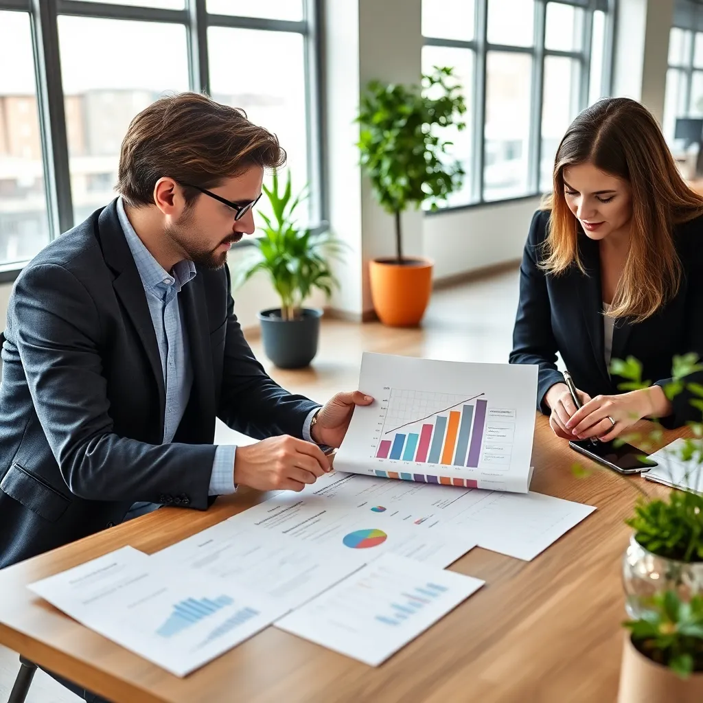 HR manager en werknemer bespreken persoonlijk ontwikkelingsplan