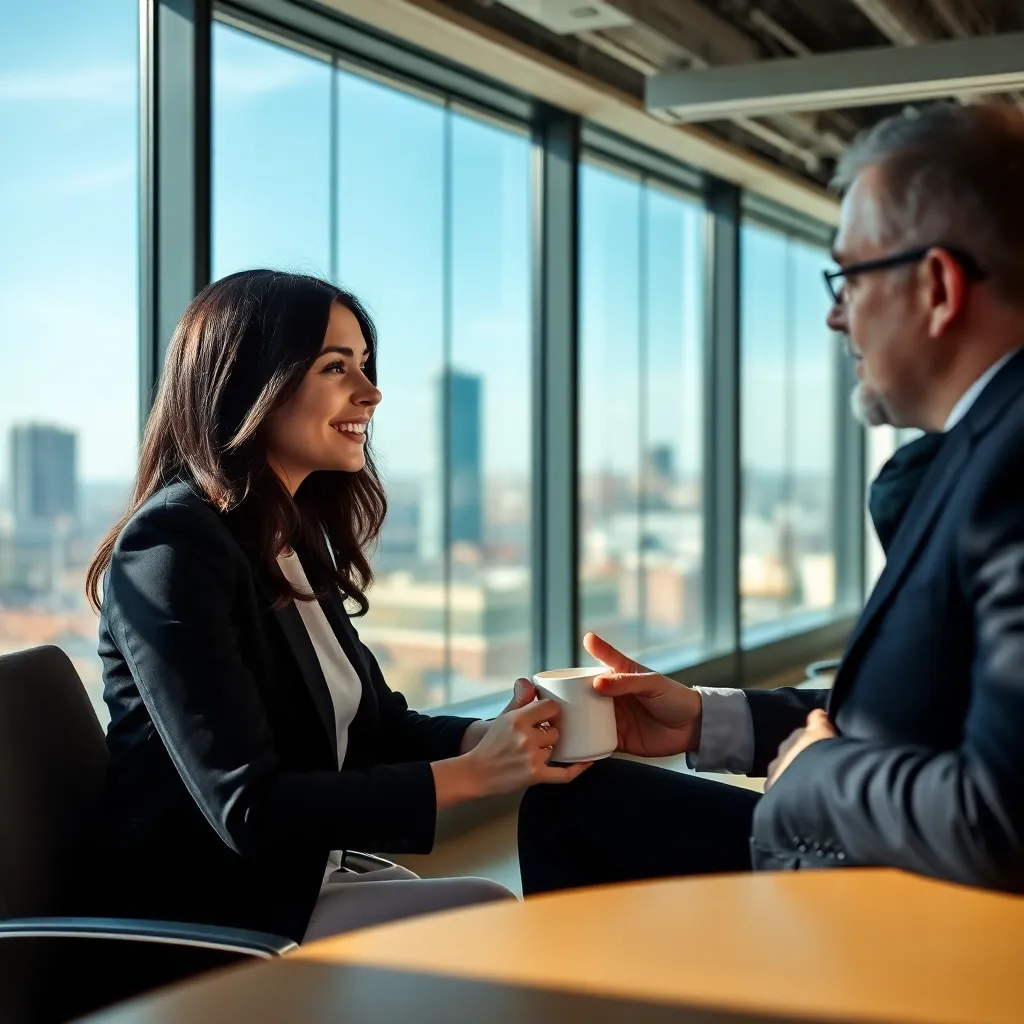 Jonge professional in gesprek met ervaren mentor